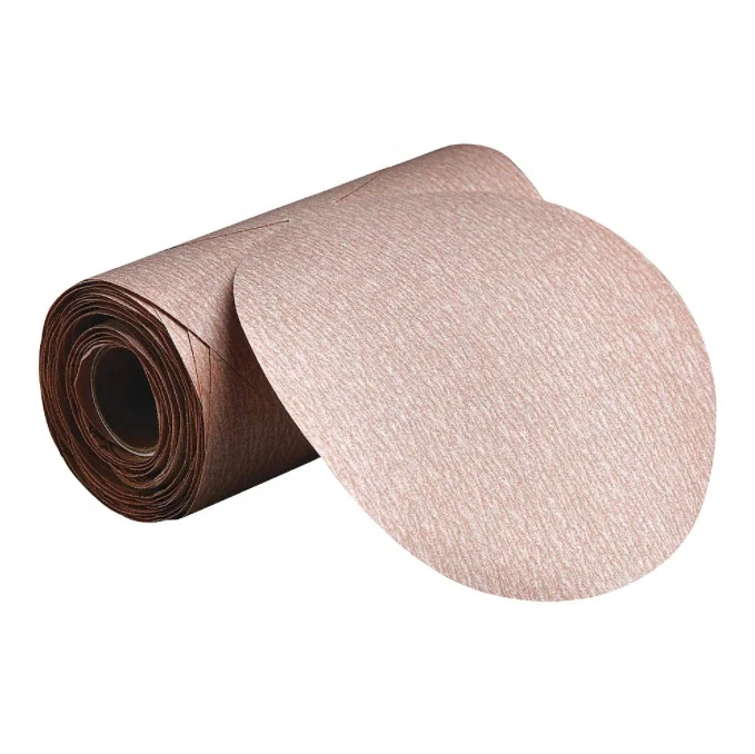 Wholesale price Norton A275 PSA self adhesive backing longer life and faster cut rate P600 127mmx100pcs sand disc roll