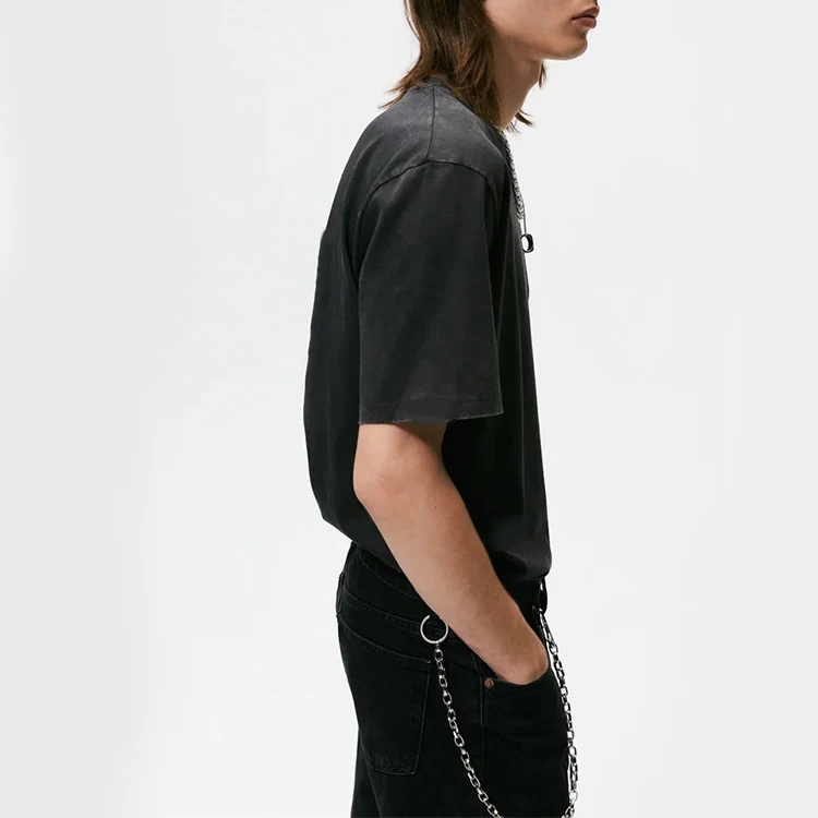 2022 Hot Sale Heat-transfer Printing Custom LOGO Oversize Logo Smiley Women Men Unisex T-shirt Personnalisable