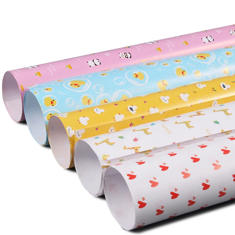 
Custom Printed Papel De Regalo Cute Animal Gift Wrapping Paper Christmas packing Manufacturers Spot Products Size 50*70cm/Sheet 