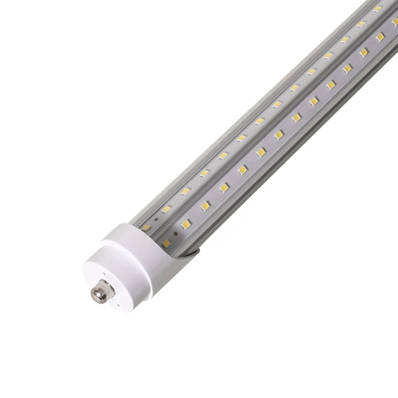 Китайский завод, Светодиодная трубка FA8 T8 8 футов 36 Вт 85-265 в 6500K SMD2835, Светодиодная трубка с прозрачной крышкой, Светодиодная трубка с высоким световым потоком