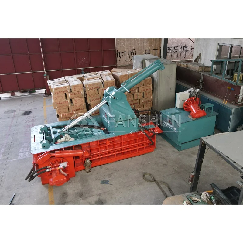 Metal scrap packer briquetting machine
