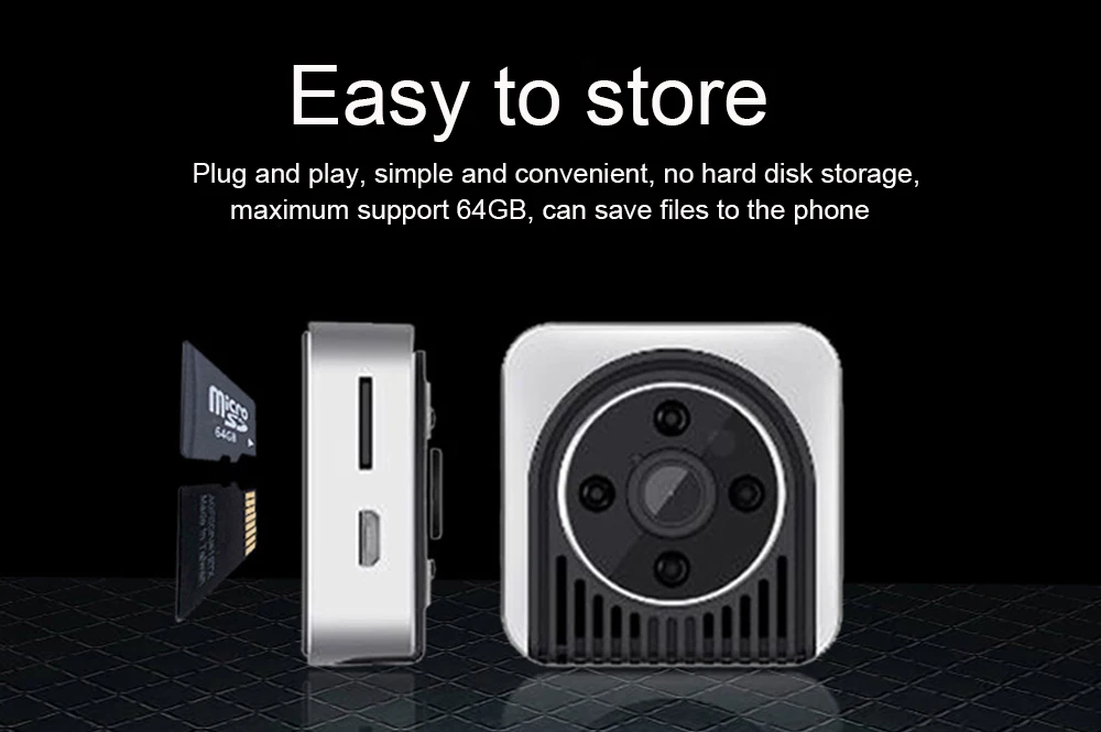 High Definition Mini Wireless Wifi IP Camera HD Security Camera Spy Camera Rolling 30fps Soft