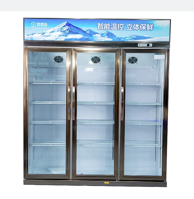 Whosale LC-1188 Snowsea Professional Manufacture Refrigerated Showcase Commercial Upright Freezer