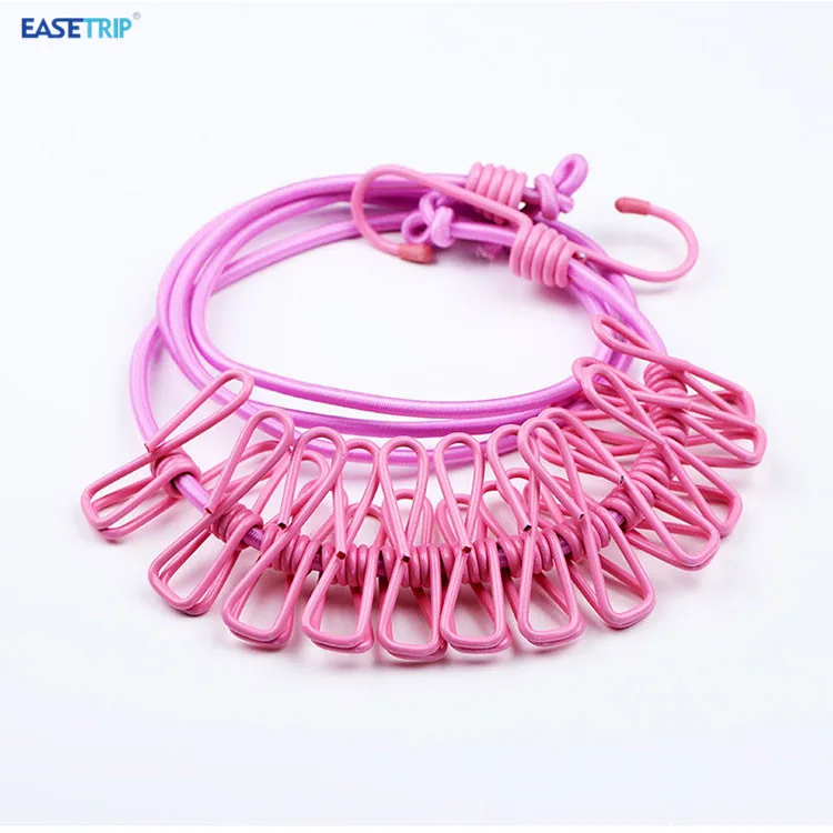 Outdoor Travel Elastic Retractable Clothesline Drying Rope Camping Bunnings Clothesline Wire