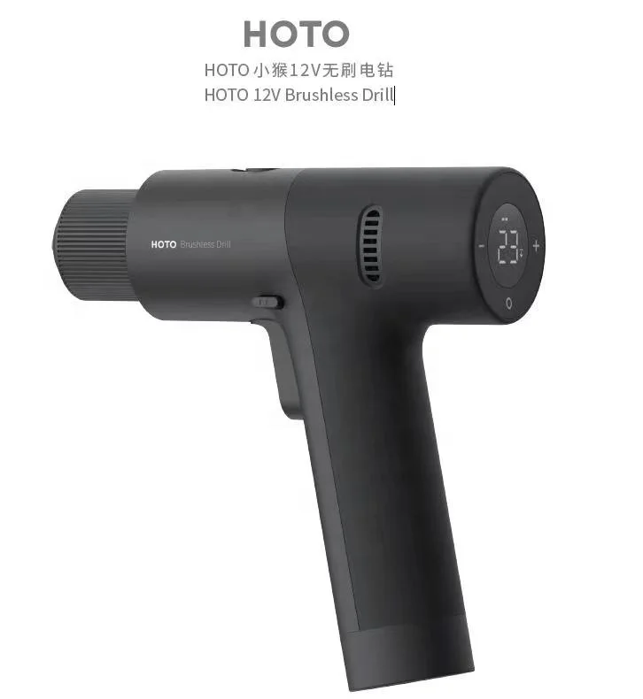 HOTO Portable Nail Drill Rechargeable Drilling Machines Multiple Magnetic Electric Drill Brushless