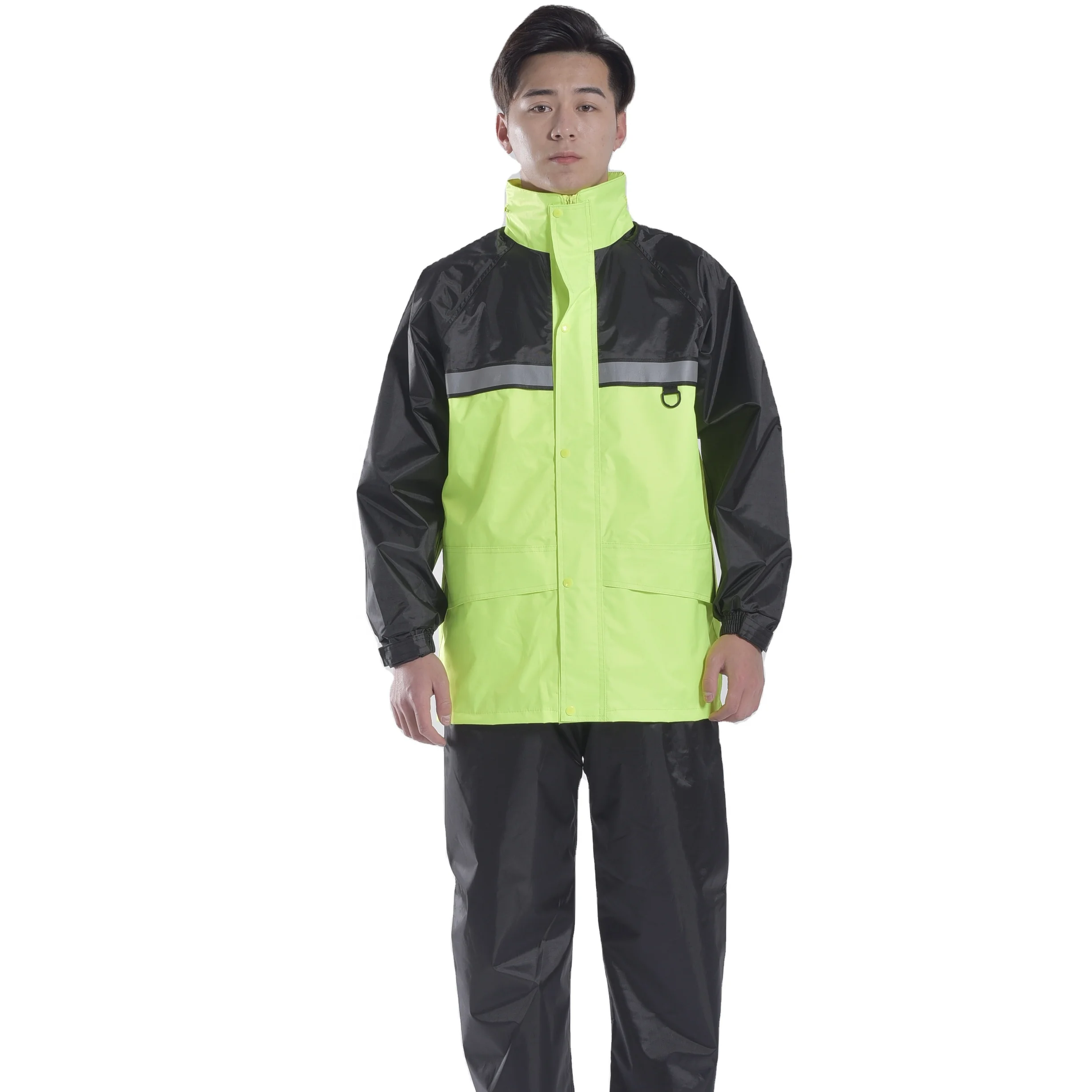 Fashion polyester raincoat waterproof raincoat for motorbike and take away fast food
