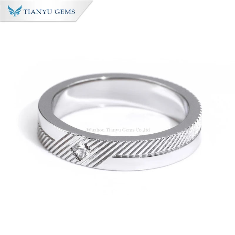 Tianyu Gems Customized Gold Wedding Bands Unique Design Fine Rings