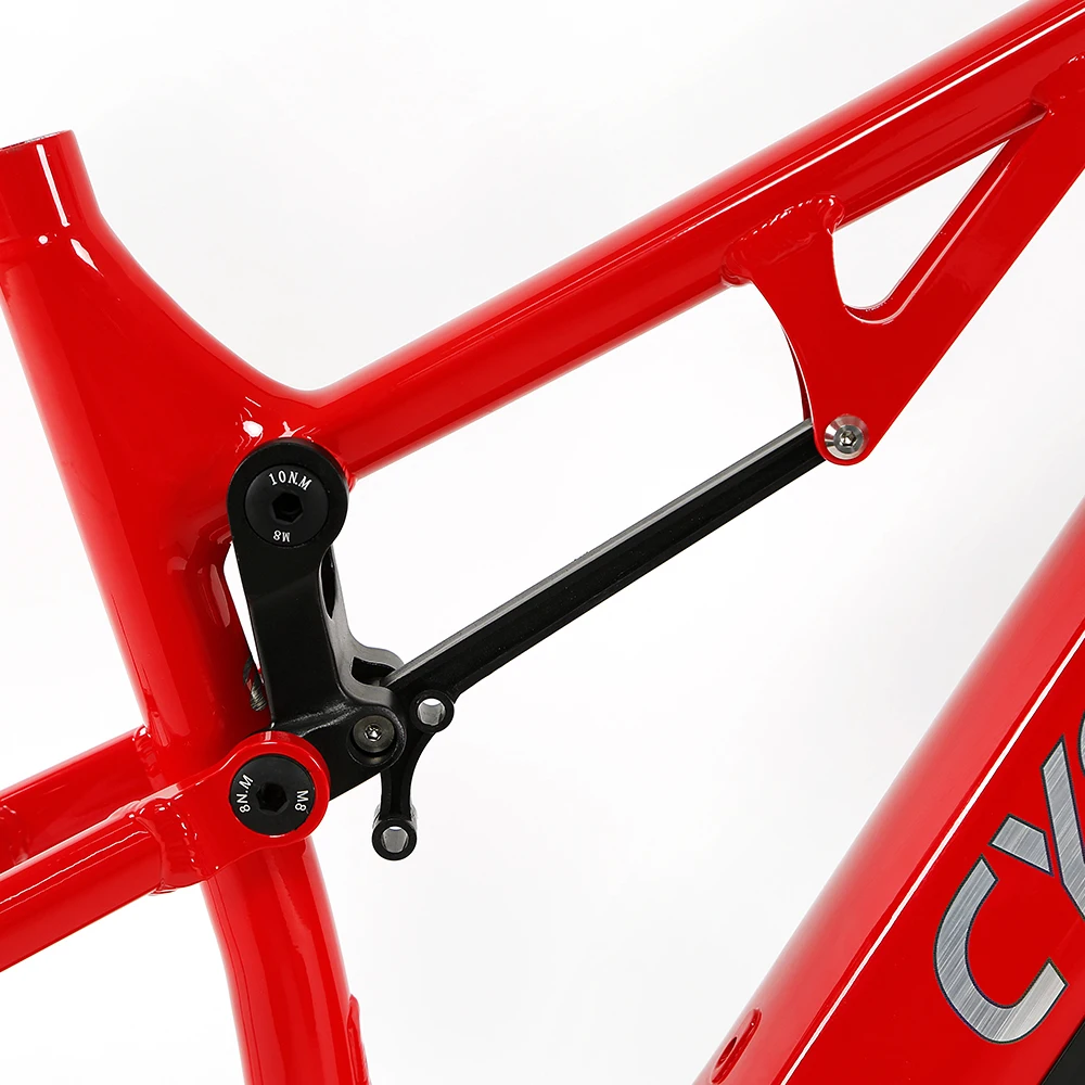 Mountain e bike bicycle frame for M410 M500 M510 M600 Bafang Mid motor 27.5 29er full suspension aluminum mtb frame