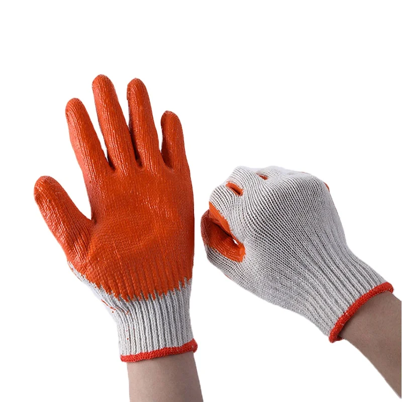 Rubber Coated Industrial Glove with Knitted Cotton