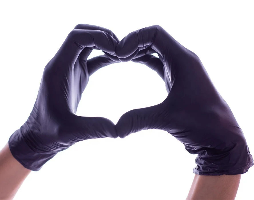 Best Quality China Manufacturer Gloves Nitrile Black 6Mil