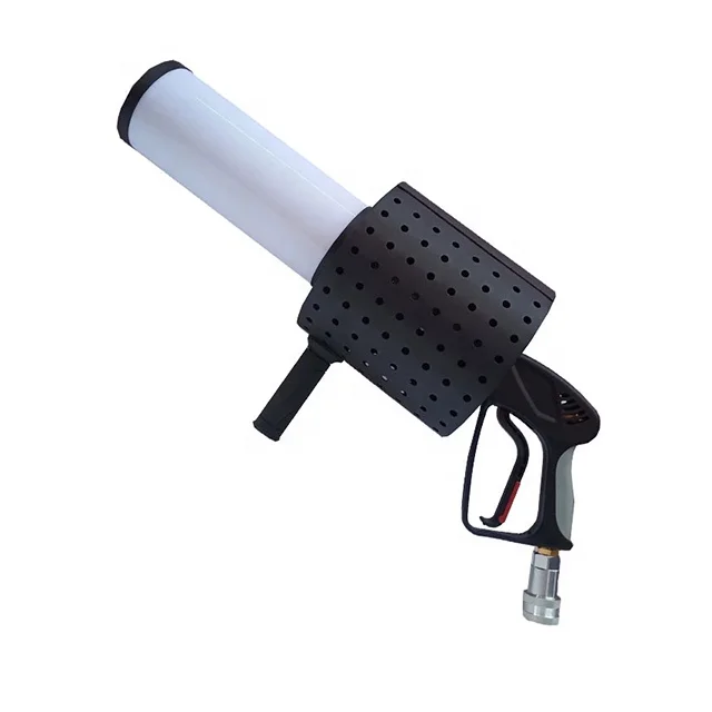 Handheld LED CO2 Jet Gun CO2 Fog Machine DJ Smoke Cannon Spray Confetti Pistol Party RGB Jet Machine Air Gun