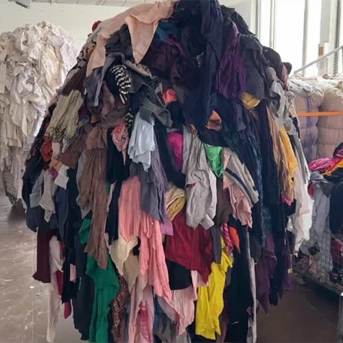 Chile trapos industriales 10kg 25kg package bag of rags multi purpose clothes rags fabric cut pieces dark colored t shirt rags