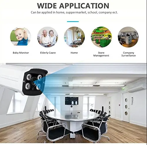 1080P Outdoor Bullet Wifi  Color Night Vision YooSee APP IP Camera