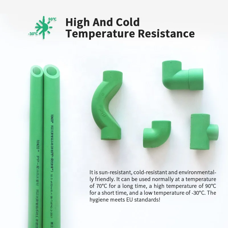 Hot Sale In Europe Ppr Raw Material White Colour Plastic Al Ppr Pipes With Fitting Price List For Hot And Cold Water