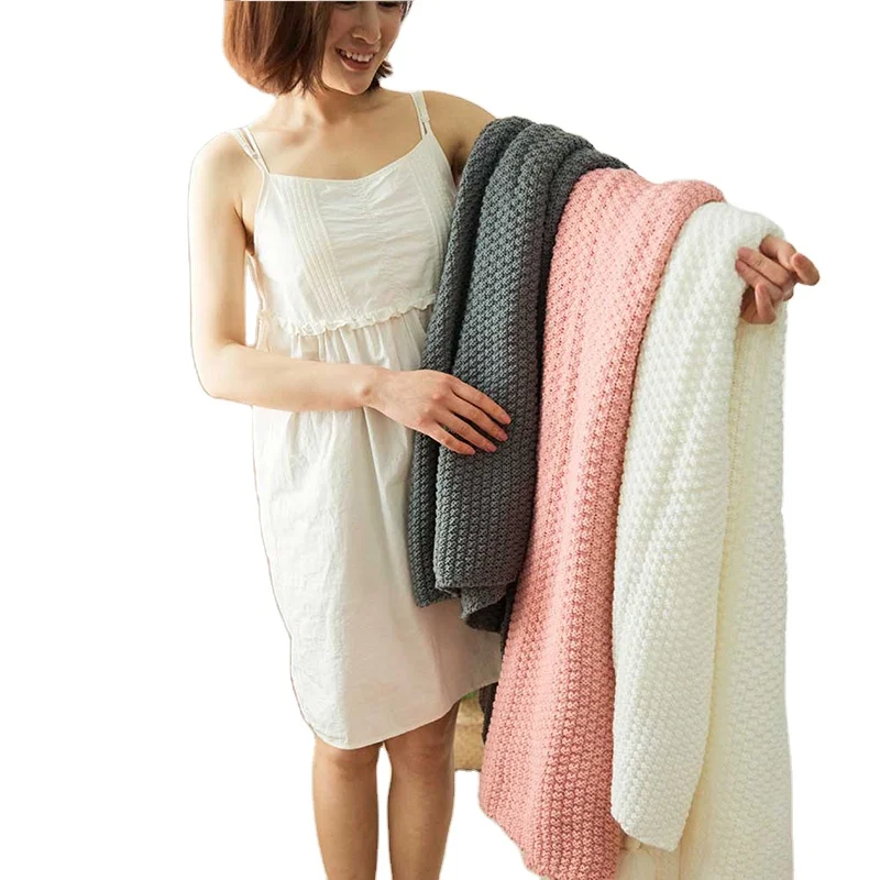 Reasonable Price Customized Soft Summer Comfortable Home Decoration Sofa Luxury Throw Acrylic Blanket