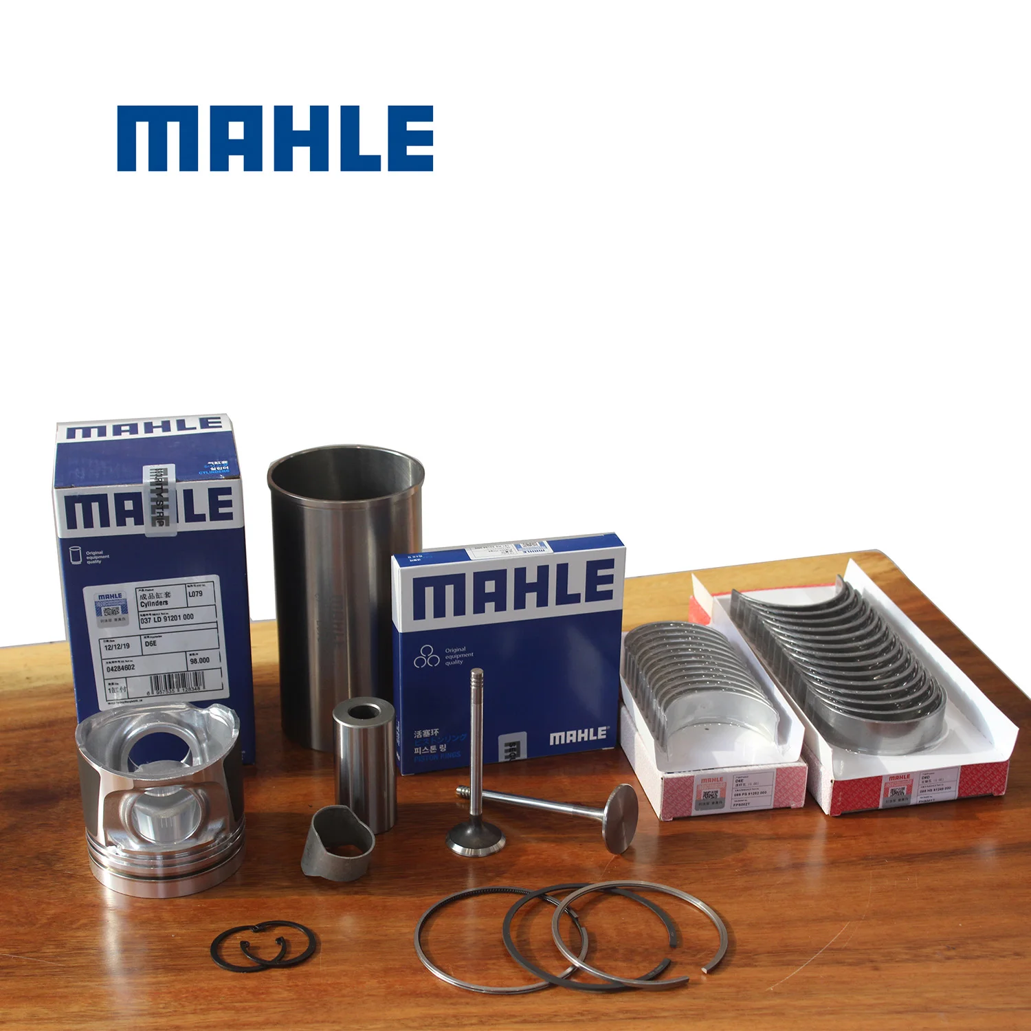 High Quality MAHLE Diesel Engine D6E D7E Overhaul Rebuld Kit Cylinder Liner Kit Parts Compatible with Volvo