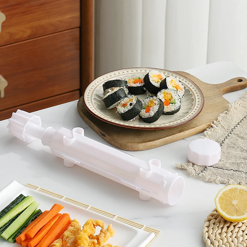DIY Sushi Bazooka Set Maker Making tool Roller Mold with Colored box
