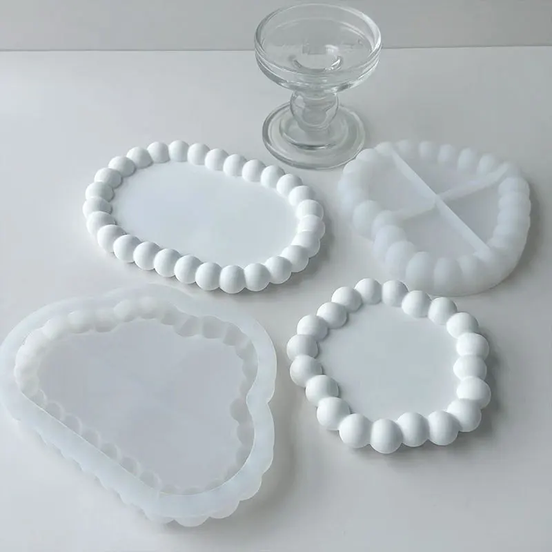 Silicone Casting Moulds Tray Epoxy Resin Moulds for Concrete Casting Mould for Coasters Candle Holders DIY Craft