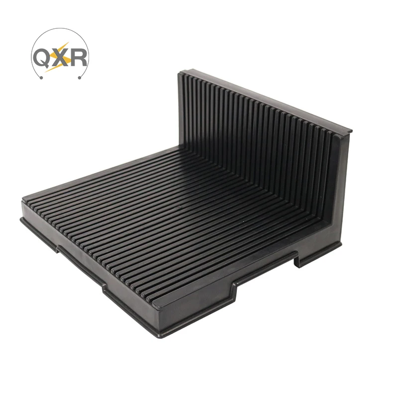 Стеллаж для хранения Q-PC4 печатных плат, L-образная черная Антистатическая пластиковая подставка для держателя, прочная и долговечная