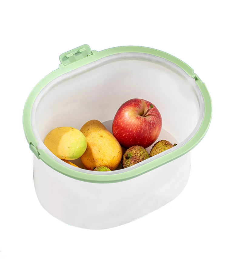 Новый дизайн, многоразовая силиконовая складная сумка для хранения продуктов