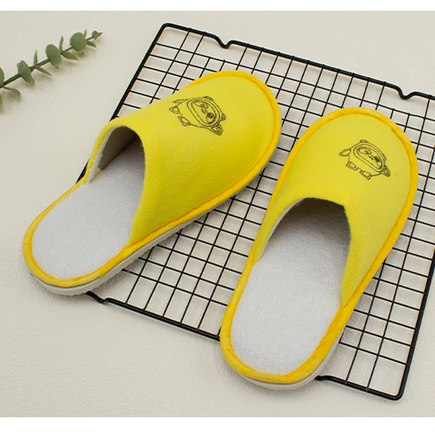 Hotel Slippers Wholesale Indoor Disposable Velour  kids bulk hotel slippers