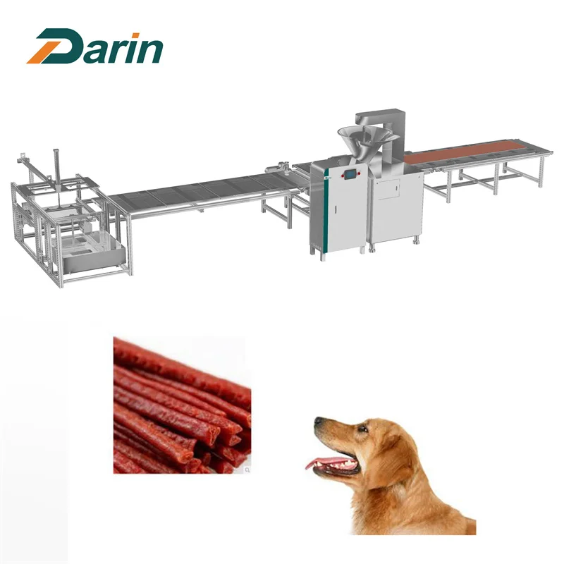 Cold Extrusion Machine Pet Treats Dog Chews Making Machine pet biscuit making machine Dog Food Fresh Meat Strip Extruding Line