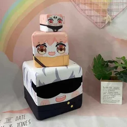 New Arrivals Custom Low MOQ Cute Soft Anime Cartoon Cube Pillow