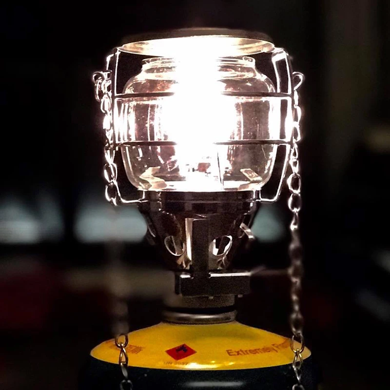 Газовый фонарь для кемпинга, легкий переносной газовый светильник для наружного освещения, патио, походов, спорта, 40 люкс, 0,33 кг