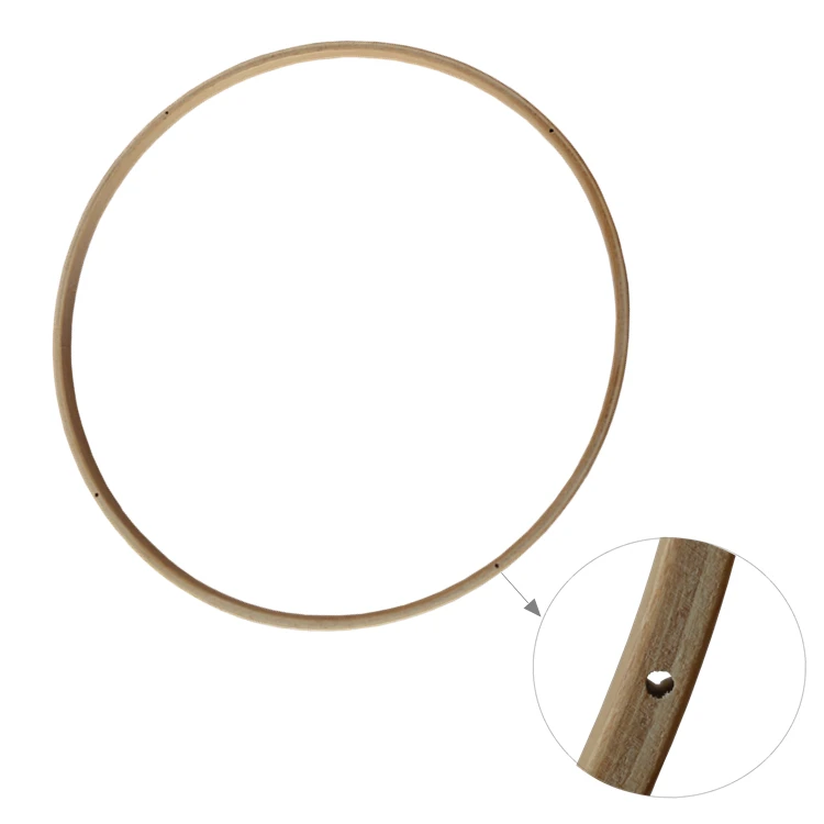 wholesale dream catcher floral wreath macrame baby crib mobile wood ring craft round unfinished beech wooden hoop