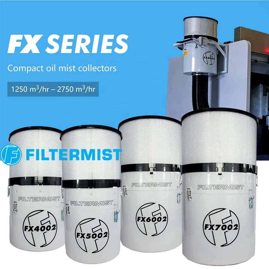 United Kingdom Filtermist Workshop Air Purification oil mist collector filters  Oil Mist centrifugal Collector for cnc machine