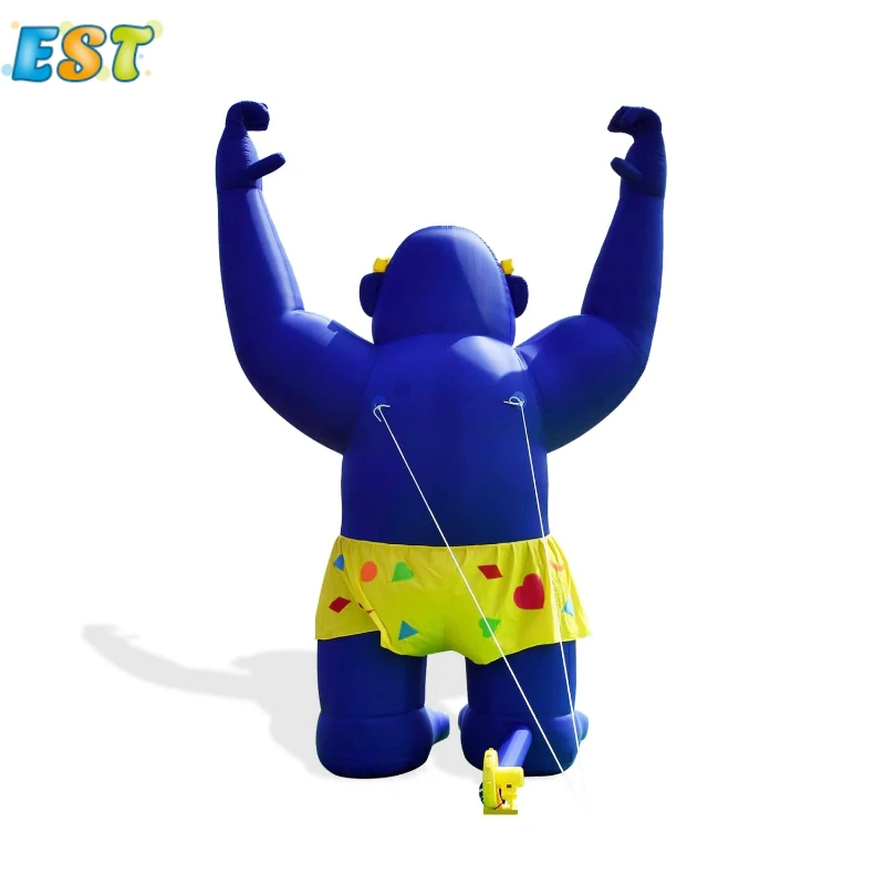 Inflatable Black Custom Logo Advertising Inflatable Monkey Giant Inflatable Gorilla Model For Promotion Event