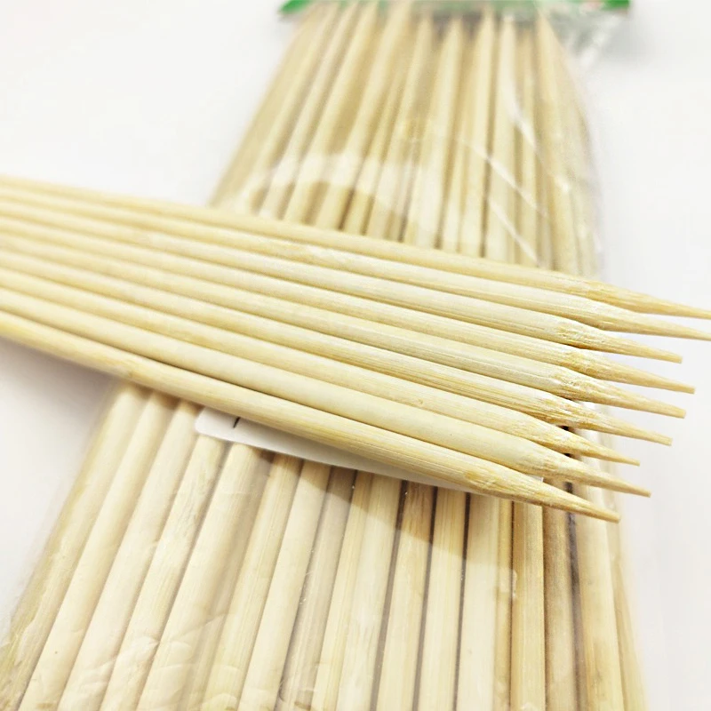 Skewer wholesale factory meat biodegradable kebab long meat bbq bamboo bbq pick roast round china barbecue skewer round bbq skew