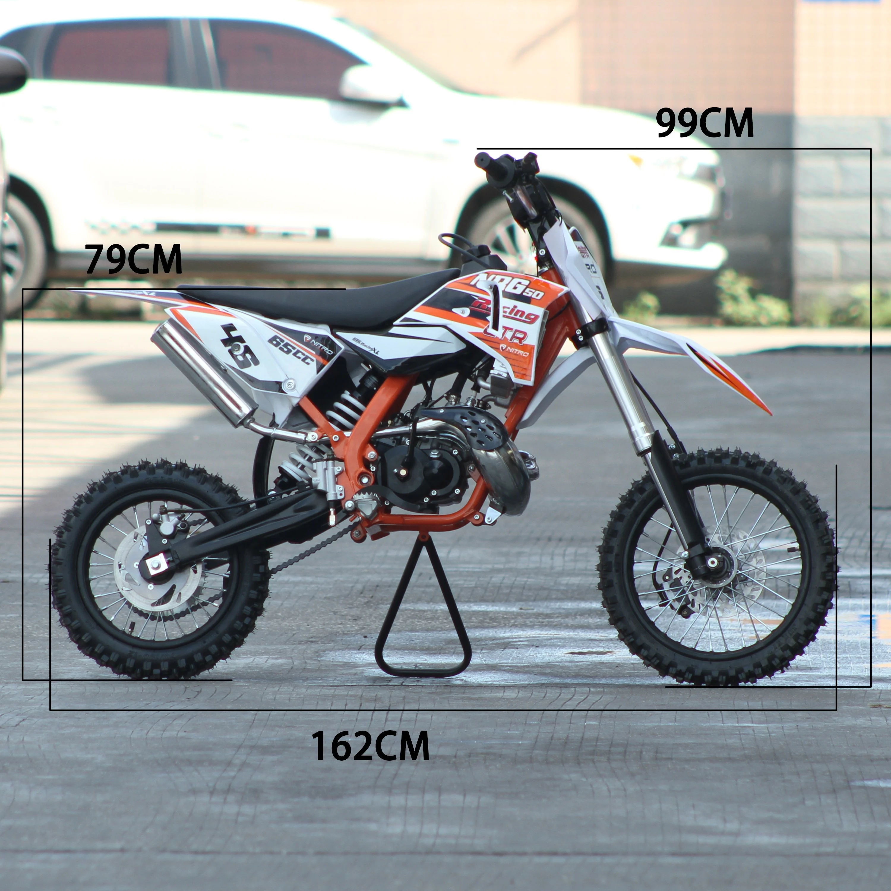 Professional 2 Stroke 65CC Kids Motorcycles Mini High configuration Dirt Bike