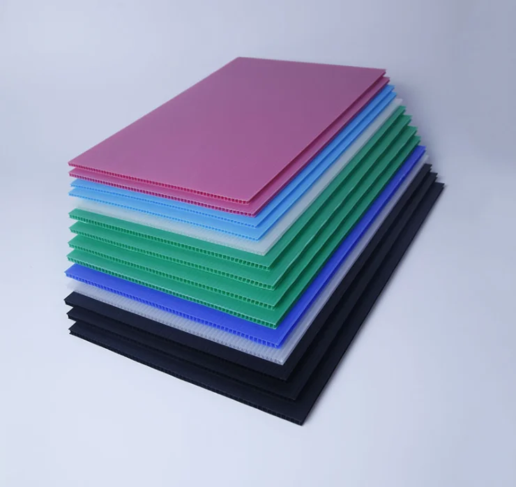 high quality Polypropylene Plastic Core Flute Sheet PP Honeycomb Board with Logo Printing