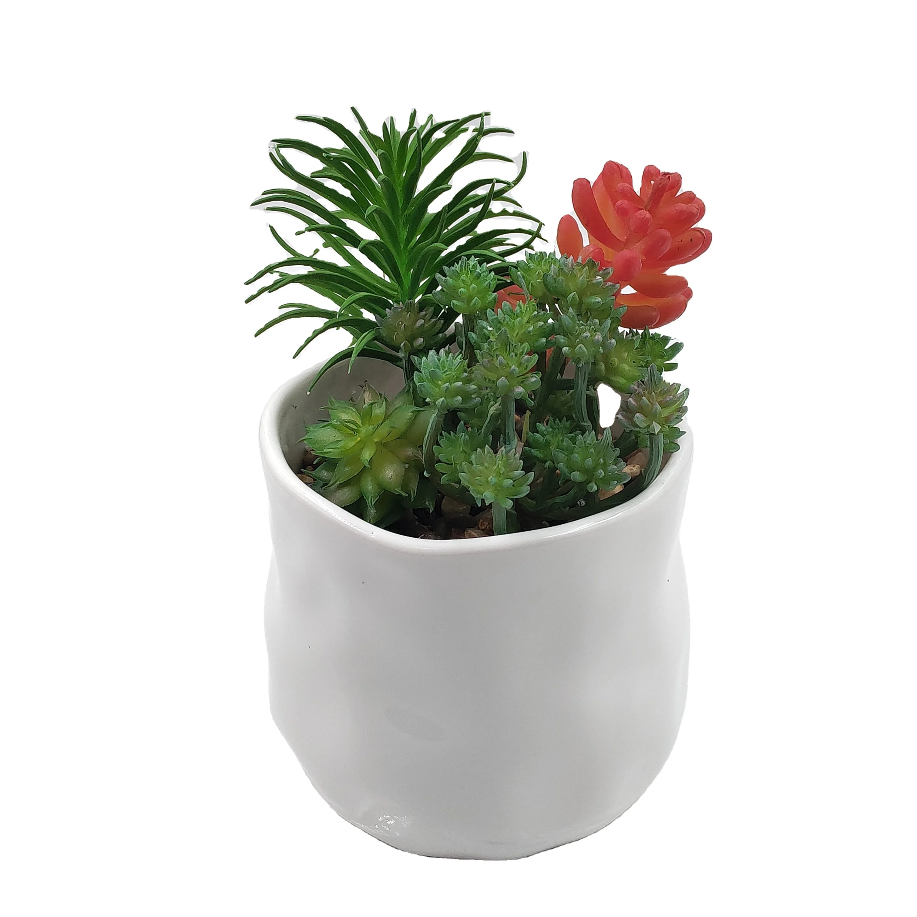 Indoor Planter Clay Small Ceramic Wholesale China Artificial Flowers Mini Flower Pots &Amp Planters