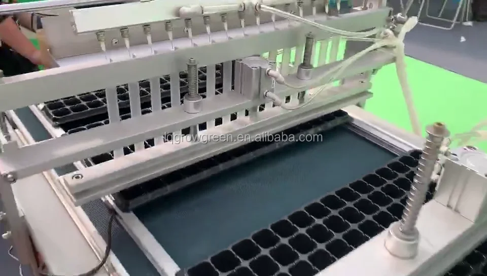 GGSCX Automatic seeder machine for sowing seed into trays with high precision and fast speed up to 750 trays per hour