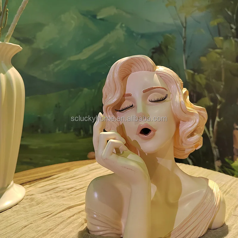 Headscents Incense Holder Black Women Head Scents Burner Burner Black Women Face Incense Holder for Bedroom Livingroom