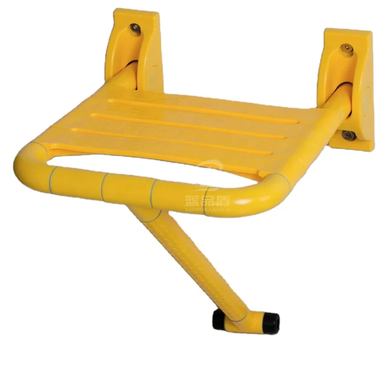 home bathroom safety folding wall mounted seat shower seat with leg