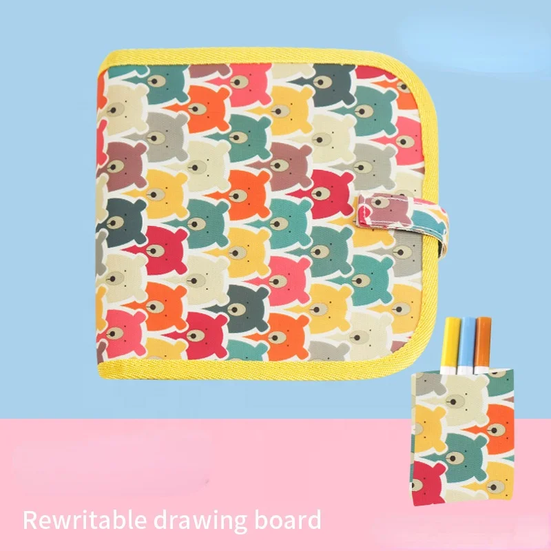 best selling product amazon Children portable painting color book blackboard children picture books chalk painting book