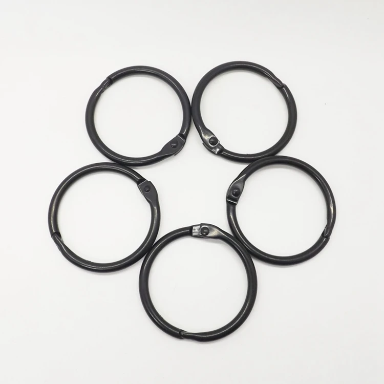 YIWANG черные 38 мм книжные связующие распашные кольца