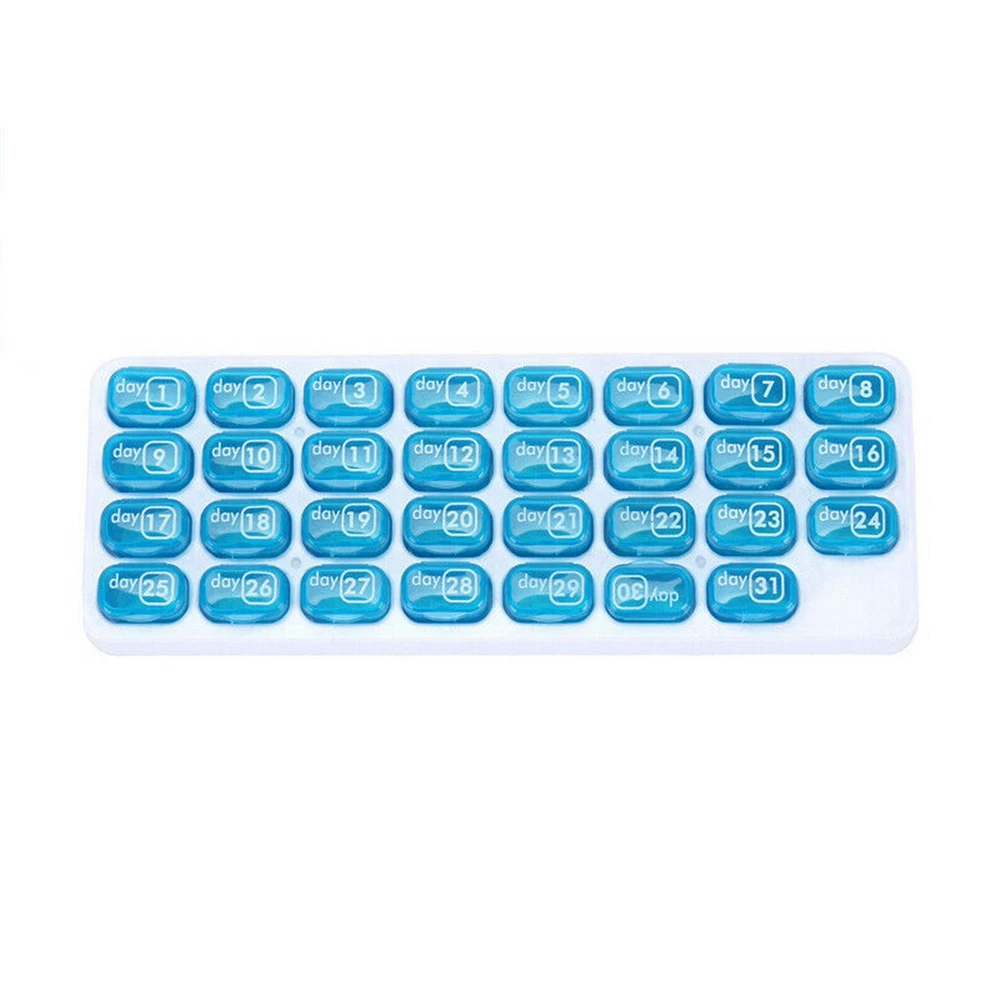 
Ready To Ship 31 Compartments Organizer Keyboard Shape Weekly Tablet Sorter Box Stock Pill Storage Box 