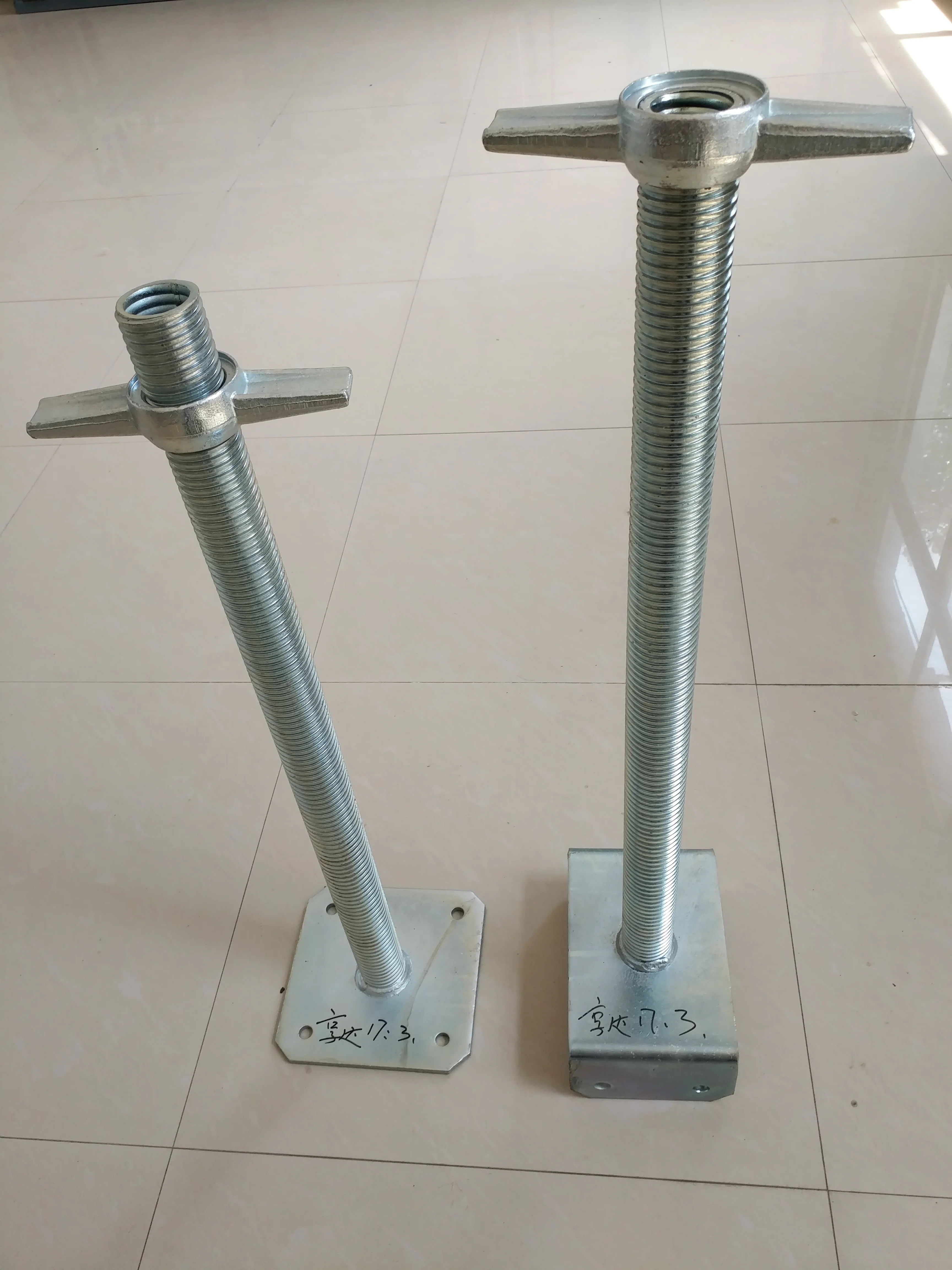 galvanized scaffolding u head jack base screw jack stands shoring jack scaffold base plates