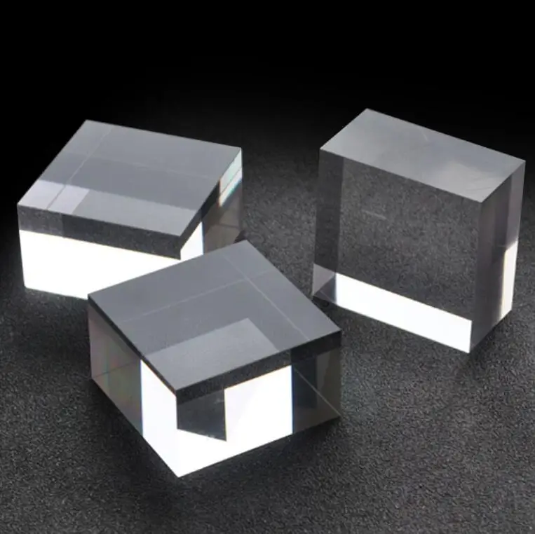 acrylic cosmetic accessorise base crystal block exhibition Stand Organic Glass Base Jewelry Display Stand