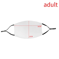 3D design thin breathable washable polyester blank white sublimation mask