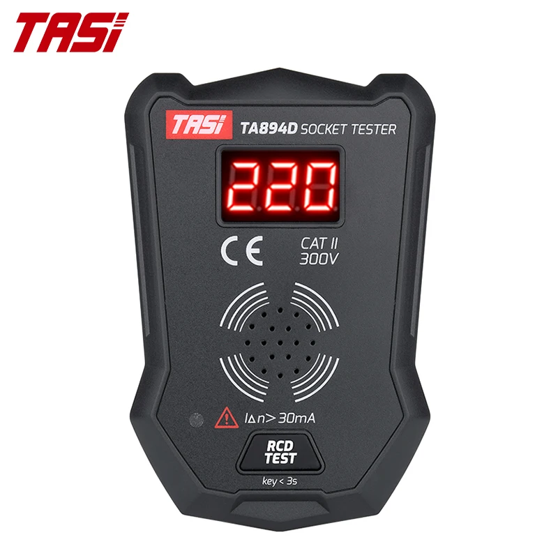 Тестер напряжения TASI TA894D 175-250 В голосовой тестер RCD GFCI британская вилка настенной
