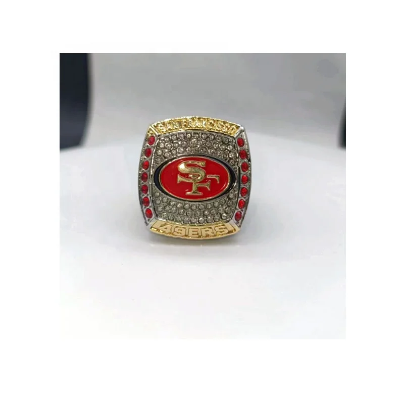 Высококачественное модное серебряное кольцо San Francisco 49 ers бейсбольное и спортивное кольцо университетского чемпионата