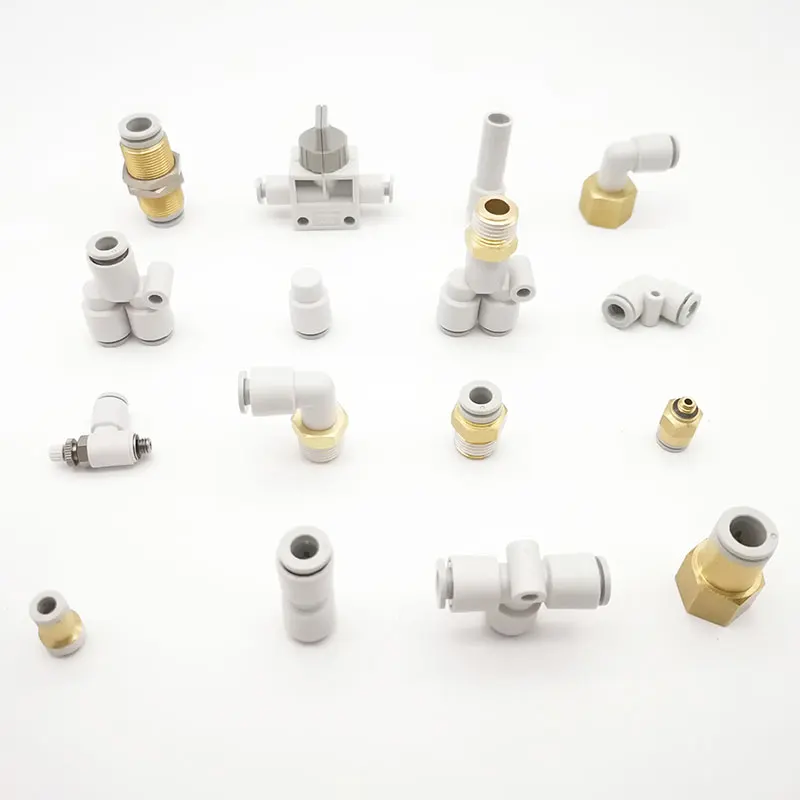 SMC type pneumatic connector AS1201F 4/6/8/10/12mm pneumatic throttle speed control valve external thread cylinder throttle