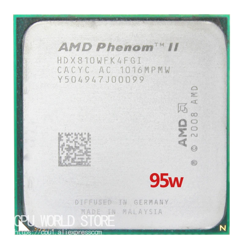 AMD Phenom II X4 810 CPU 2.6Ghz/ 4M /95W Socket AM3 AM2+ 938 pin Processor Quad-Core