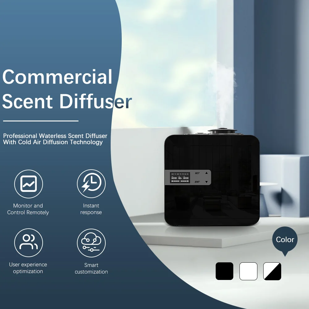 Support HVAC or Wall-mounted Wireless Commercial Aromatherapy Scent Machine Electric High Motor Efficiency Scent Aroma Diffuser