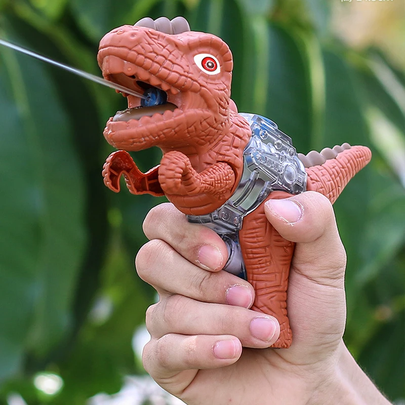 Dinosaur Water Blaster Soaker Squirt Gun for Kids Outdoor Long-Range Shooting Water Pistol Toy for Pool/Beach/Yard/Party Play